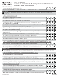 Formulario CRED-0965 Revision Del Cumplimiento De Los Reglamentos De Las Licencias - Nebraska (Spanish), Page 9