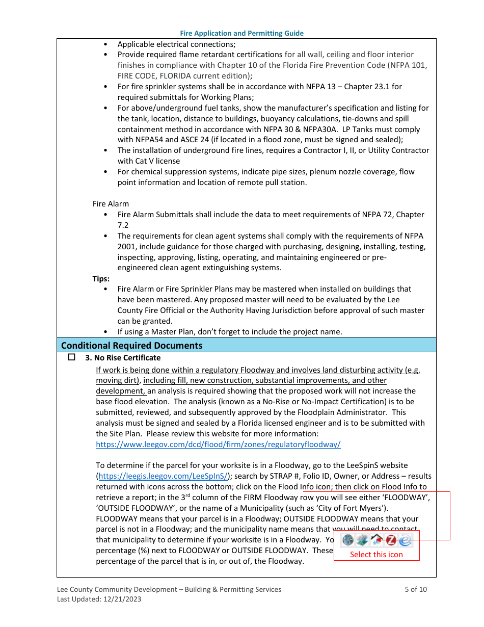 Fire Application and Permitting Guide - Lee County, Florida, Page 5