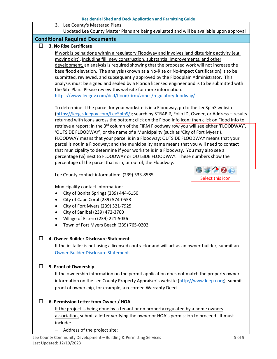 Residential Shed and Deck Application and Permitting Guide - Lee County, Florida, Page 5