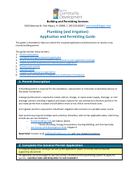 Plumbing (And Irrigation) Application and Permitting Guide - Lee County, Florida