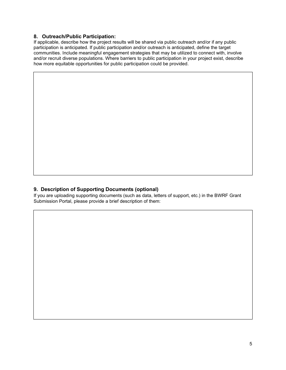 Bay and Watershed Restoration Fund Grant Application Package - Rhode Island, Page 5