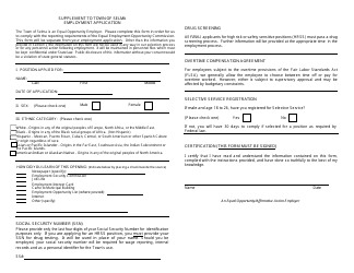 Employment Application - Town of Selma, North Carolina, Page 5