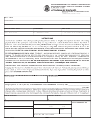 Document preview: Form MO375-0411 Life Insurance Companies - Missouri