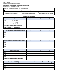 Form ED/PAB-115 Distributed Generation Certification Application - California, Page 2