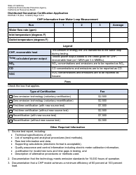 Form ED/PAB-115 Distributed Generation Certification Application - California, Page 3