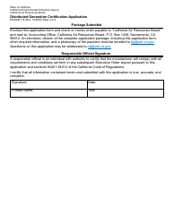 Form ED/PAB-115 Distributed Generation Certification Application - California, Page 4