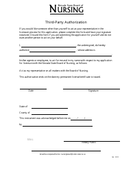 Document preview: Third-Party Authorization - Nevada