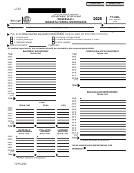 Document preview: Form PT-300L Schedule L Manufacturing Warehouse - South Carolina, 2025