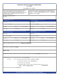 Document preview: Form MW-23 Temporary Laborer Assignment Notification - New Jersey (English/Chinese Simplified)