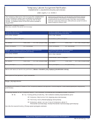 Document preview: Form MW-23 Temporary Laborer Assignment Notification - New Jersey (English/Polish)
