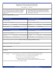 Form MW-23 Temporary Laborer Assignment Notification - New Jersey (English/Polish)