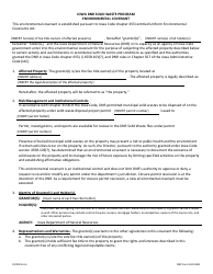 Document preview: DNR Form 542-0588 Environmental Covenant - Iowa DNR Solid Waste Program - Iowa