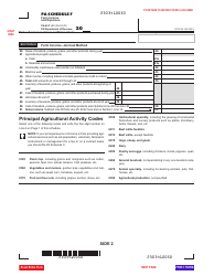 Form PA-40 Schedule F Farm Income and Expenses - Pennsylvania, Page 2