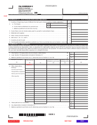 Form PA-40 Schedule C Profit or Loss From Business or Profession (Sole Proprietorship) - Pennsylvania, Page 2