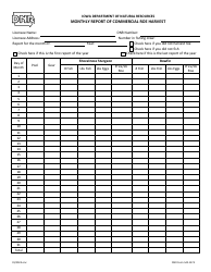 DNR Form 542-1374 Monthly Report of Commercial Roe Harvest - Iowa