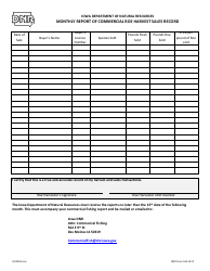DNR Form 542-1374 Monthly Report of Commercial Roe Harvest - Iowa, Page 2