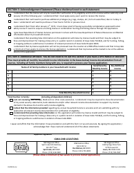 DNR Form 542-8056 Free Annual Resident Hunting and Fishing License Application for Residents of Iowa Who Are Permanently Disabled and Low Income or Over 65 and Low Income - Iowa, Page 2