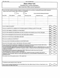 Form PPB-3 Pistol Permit Application - Niagara County, New York, Page 7