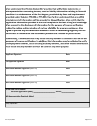 Application for Housing Assistance - Ship Housing Program - Okaloosa County, Florida, Page 4