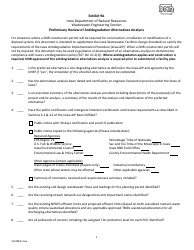 Document preview: DNR Form 542-0109 Exhibit 9A Preliminary Review of Antidegradation Alternatives Analysis - Iowa