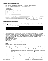 Application for Non-standard Test Accommodations (Nta) - New York, Page 2