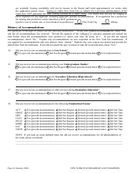 Application for Non-standard Test Accommodations (Nta) - New York, Page 3