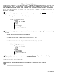 DNR Form 542-0327 Minority Impact Statement - Iowa