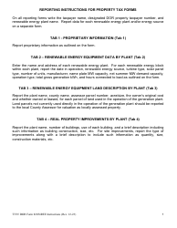 Instructions for DOR Form 82054REE Renewable Energy Equipment Property Tax Form - Arizona, Page 5