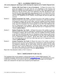 Instructions for DOR Form 82054REE Renewable Energy Equipment Property Tax Form - Arizona, Page 8