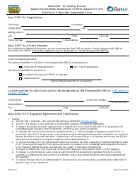 Document preview: DNR Form 542-0985 Electronic Subscriber Agreement Form - Iowa Environmental Application System (Iowa Easy Air) - Iowa
