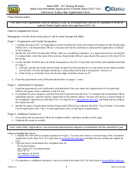 DNR Form 542-0985 Electronic Subscriber Agreement Form - Iowa Environmental Application System (Iowa Easy Air) - Iowa, Page 4