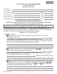 Document preview: Form NHJB-2083-F Juvenile Abuse/Neglect Order on Motion in Furtherance of a Child Protection Investigation - New Hampshire