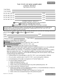 Form NHJB-3171-F Juvenile Abuse/Neglect - Notice Regarding Missing Parent or Guardian/Motion to Join Missing Parent/Motion for Paternity Testing for Putative Father - New Hampshire