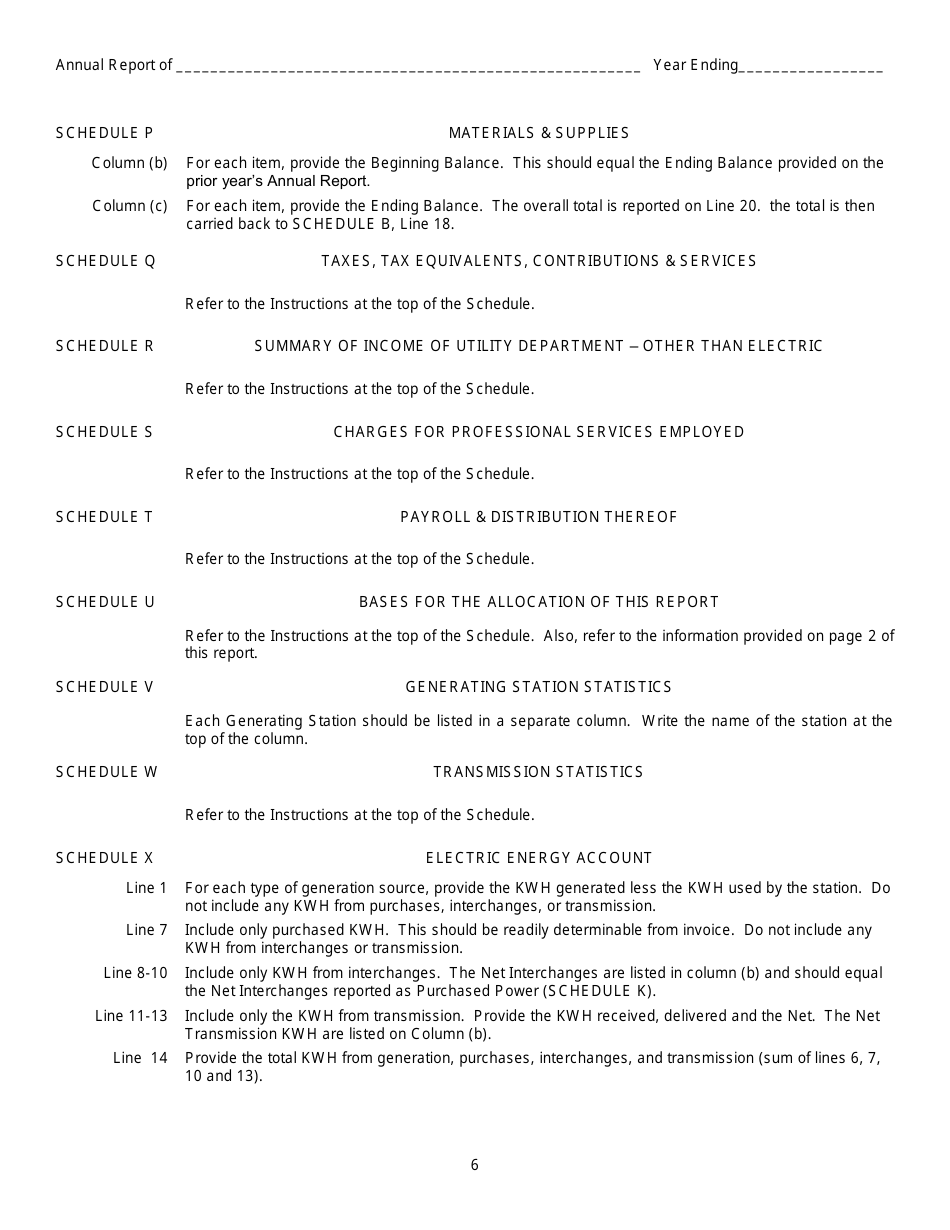 First and Second Class Cities Municipal Electric Utilities Annual Report - Kansas, Page 7