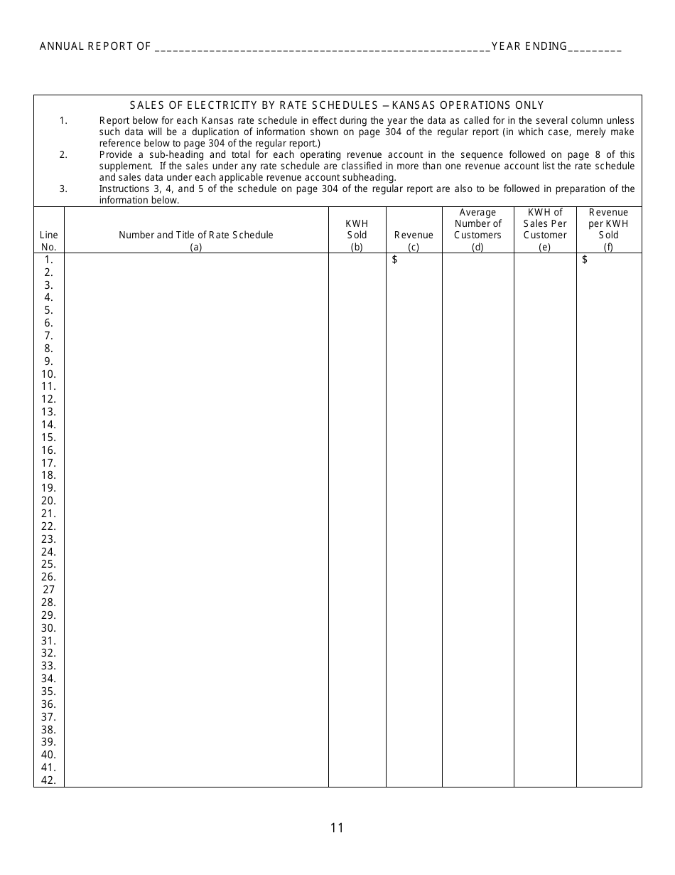 Electric Kansas Supplemental Annual Report - Kansas, Page 13
