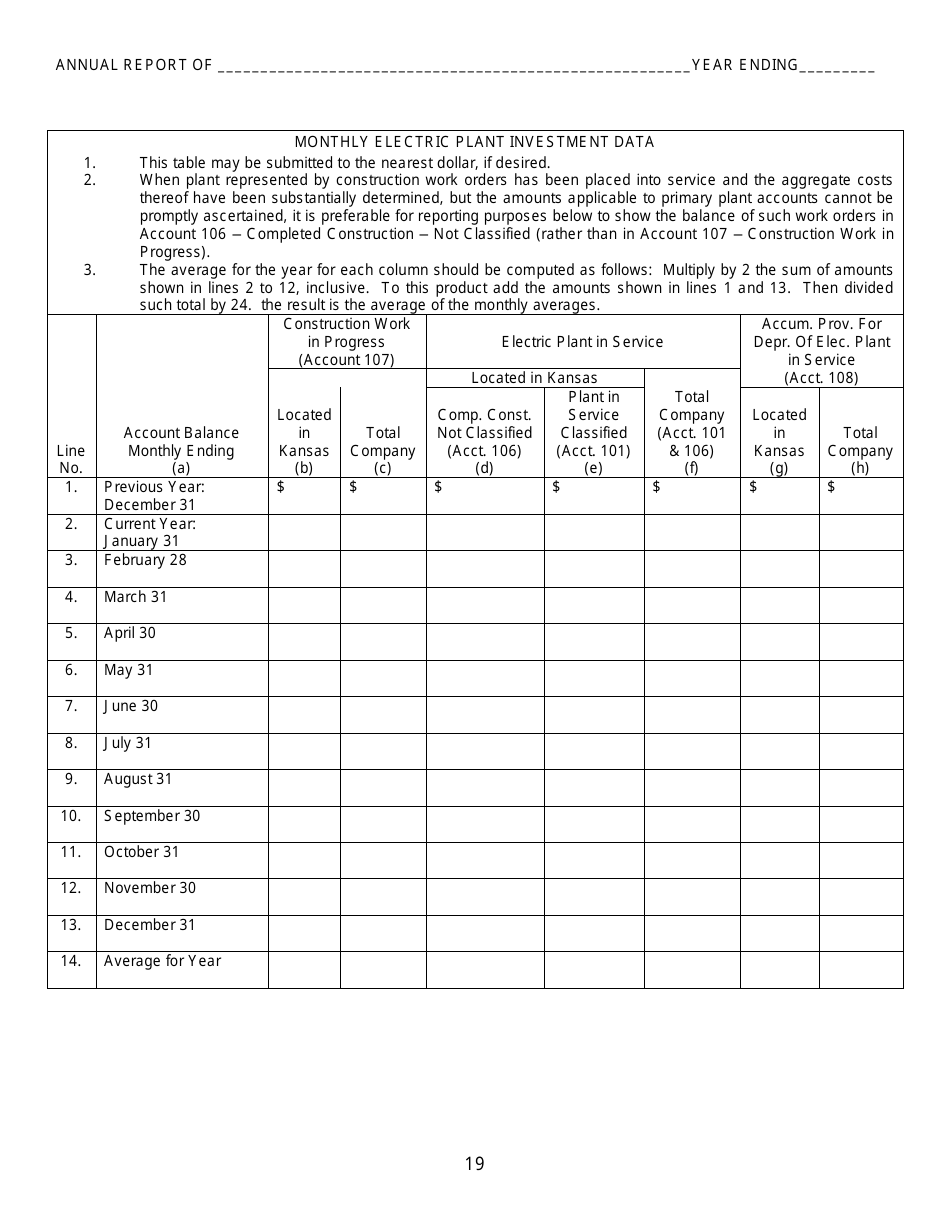 Electric Kansas Supplemental Annual Report - Kansas, Page 21