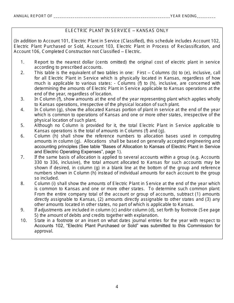 Electric Kansas Supplemental Annual Report - Kansas, Page 6
