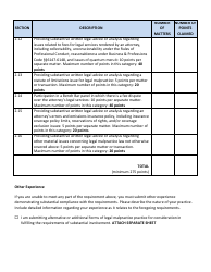 Post-examination Application for Initial Certification - Legal Malpractice Law Certified Specialist - California, Page 10
