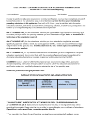 Post-examination Application for Initial Certification - Legal Malpractice Law Certified Specialist - California, Page 11