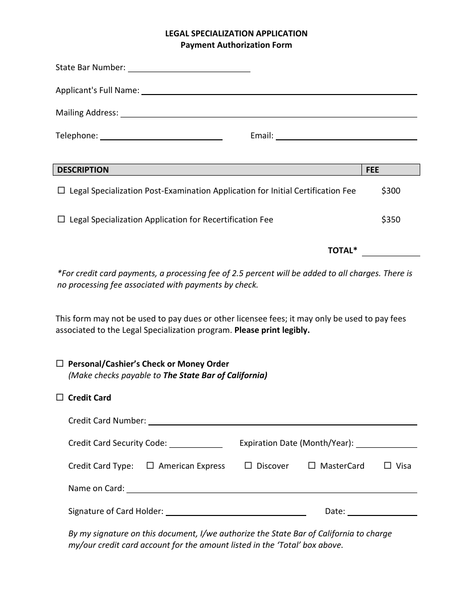 Post-examination Application for Initial Certification - Legal Malpractice Law Certified Specialist - California, Page 17