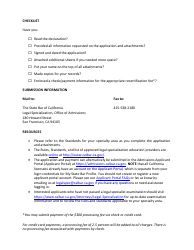 Post-examination Application for Initial Certification - Legal Malpractice Law Certified Specialist - California, Page 3