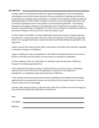 Post-examination Application for Initial Certification - Legal Malpractice Law Certified Specialist - California, Page 7