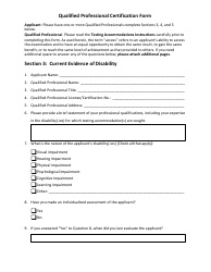 Qualified Professional Certification Form - California, Page 2