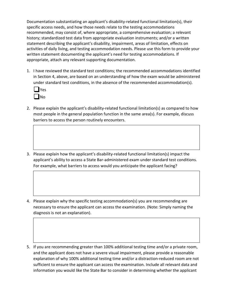 Qualified Professional Certification Form - California, Page 4