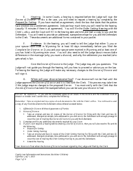 Family Law Information and Instructions (No Minor Children) - Wyoming, Page 7