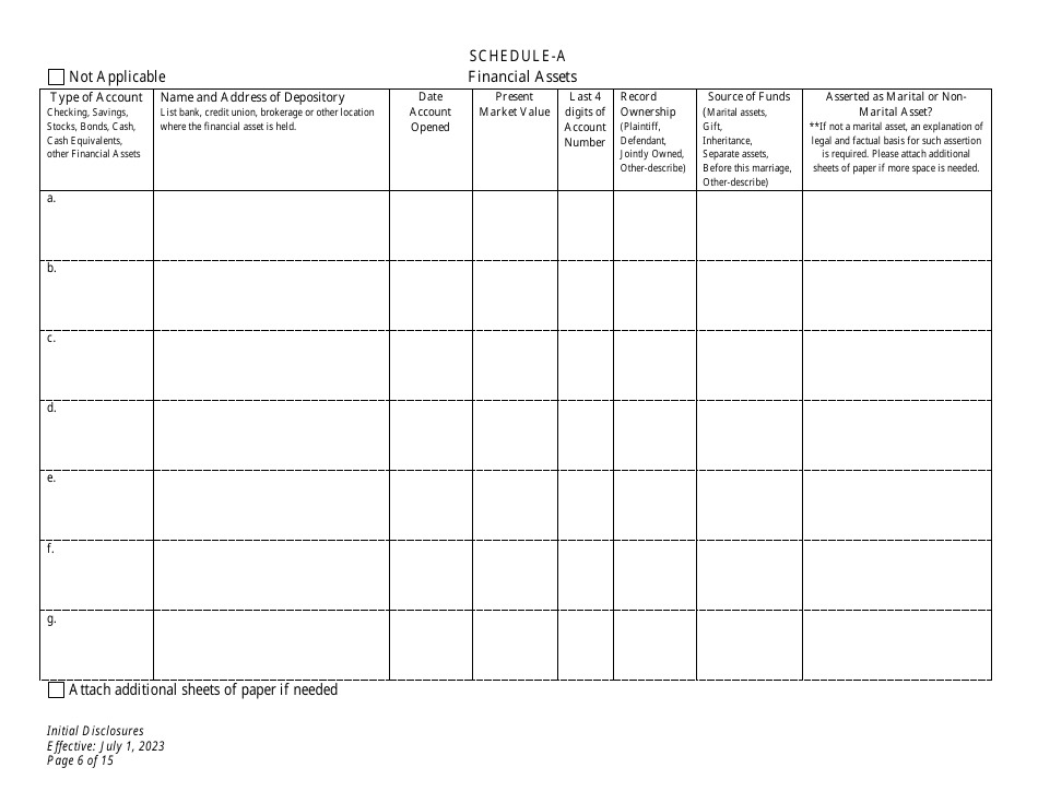 Initial Disclosures - Divorce - Wyoming, Page 6