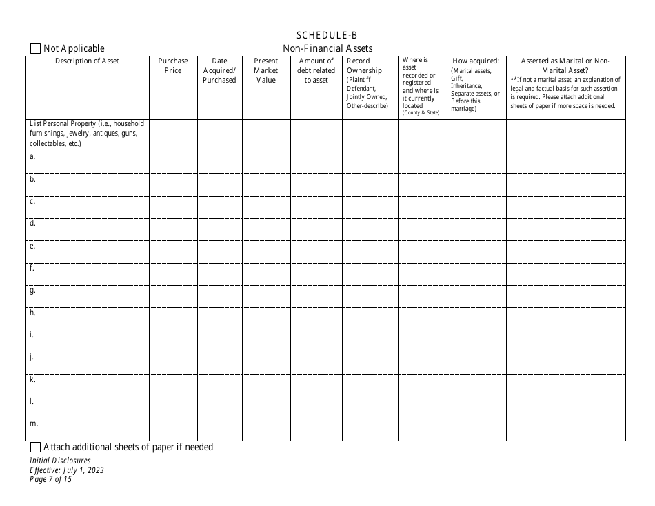 Initial Disclosures - Divorce - Wyoming, Page 7