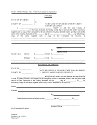 Summons - Divorce With No Children - Plaintiff - Wyoming, Page 2