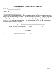 Petition and Application for Admission to the Wyoming State Bar by Examination - Wyoming, Page 3
