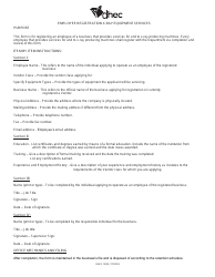 DHEC Form 0825 Employee Registration - X-Ray Equipment Services - South Carolina, Page 3